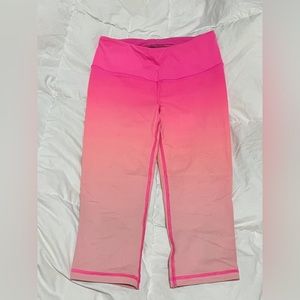 Pink Ombré Capri Leggings